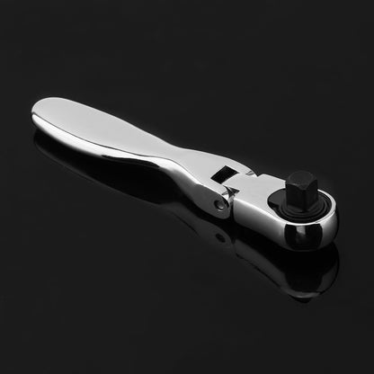 1/4 Inch Mini Ratchet Wrench Screwdriver Chrome Vanadium Steel Reversible 72 Teeth 2 In 1 Socket Batch Head Quick Wrench with Square Head, Socket