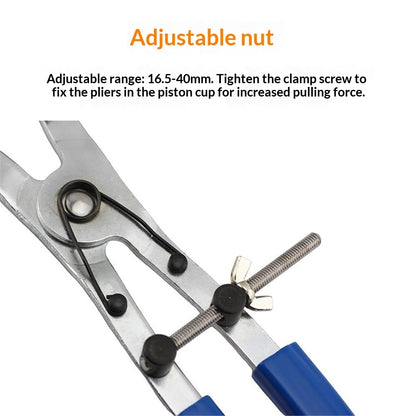 Motorcycle Brake Piston Removal Pliers, Brake Caliper Piston Remover Motorbike Repair Tool, 16.5-40mm Diameter Ergonomic Hand Tool for Motorbike（blue）