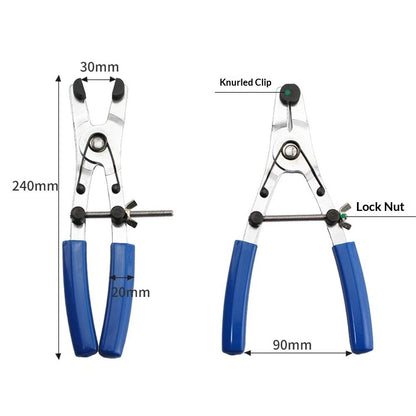 Motorcycle Brake Piston Removal Pliers, Brake Caliper Piston Remover Motorbike Repair Tool, 16.5-40mm Diameter Ergonomic Hand Tool for Motorbike（blue）