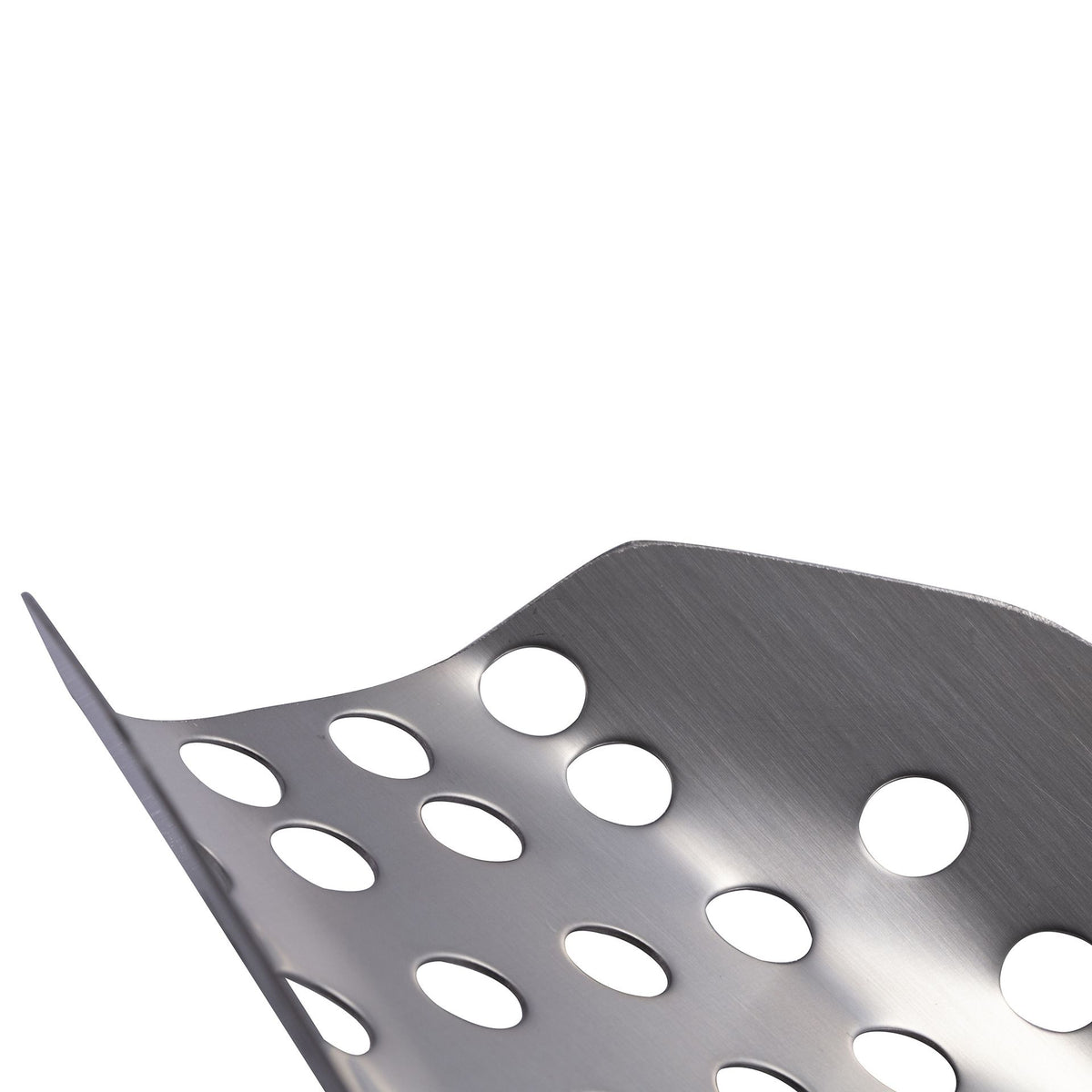 Popcorn Speed Scoop -Stainless Steel Food Grade Filter Spoon with Holes, Removes Unpopped Kernels, Ergonomic Single Handle French Fry Scoop for Kitchen,