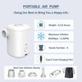Electric Air Pump-Portable Air Pump Battery USB Rechargeable to Inflate Deflate for Swimming Ring,Pool Floats，Vacuum Storage Bags
