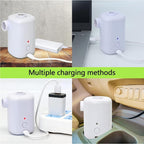 Electric Air Pump-Portable Air Pump Battery USB Rechargeable to Inflate Deflate for Swimming Ring,Pool Floats，Vacuum Storage Bags