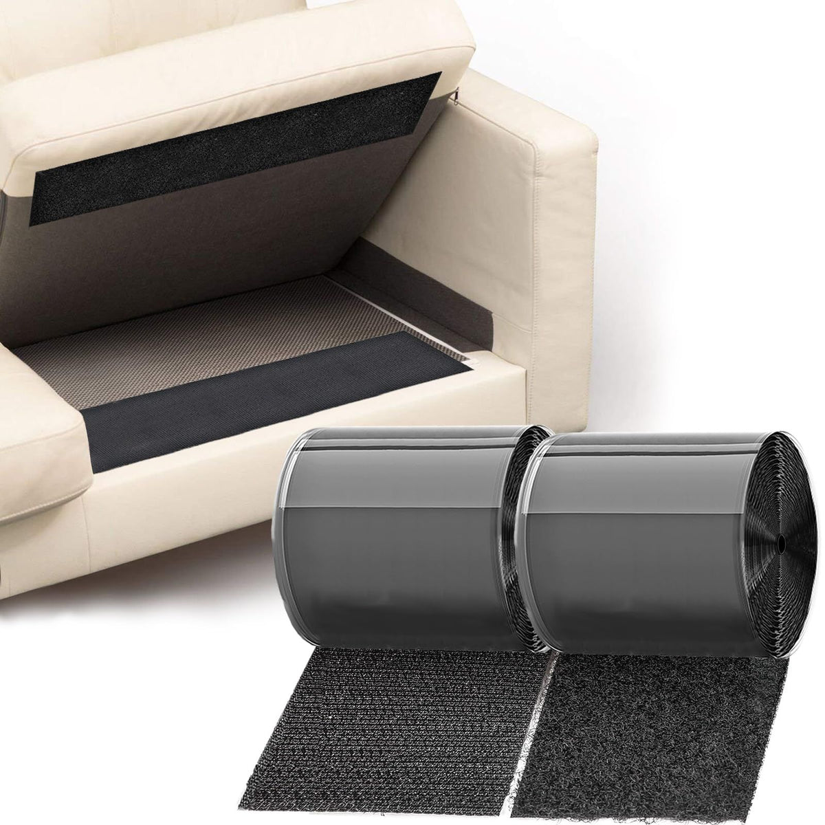 11cm(4.3") X 6M(19.7FT) Non Slip Couch Cushion Grips Holders Mattress Pads Strips Keep Mattress Bed Sheet Sofa Couch Cushion