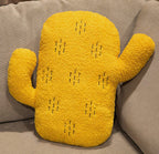 Cute Soft Mushroom Pillow Cactus Pillow Sofa Cushion Plush Home Decoration Pillow cushion (30cmYellow)