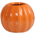 Pumpkin Vase Ceramic Flower Vase Fall Harvest Decoration for Halloween Home Decor Dried Flower Vase Flower Arrangement Orange