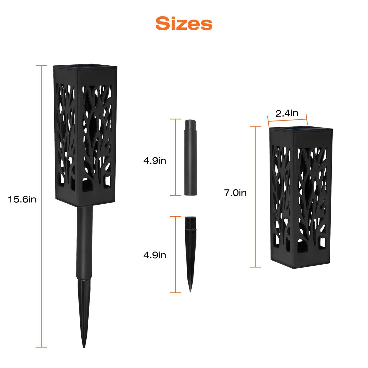 8Pack Solar Pathway Lights Outdoor,Solar Lights Outdoor Waterproof,Solar Lights for Outside Garden,Solar Landscape Lights