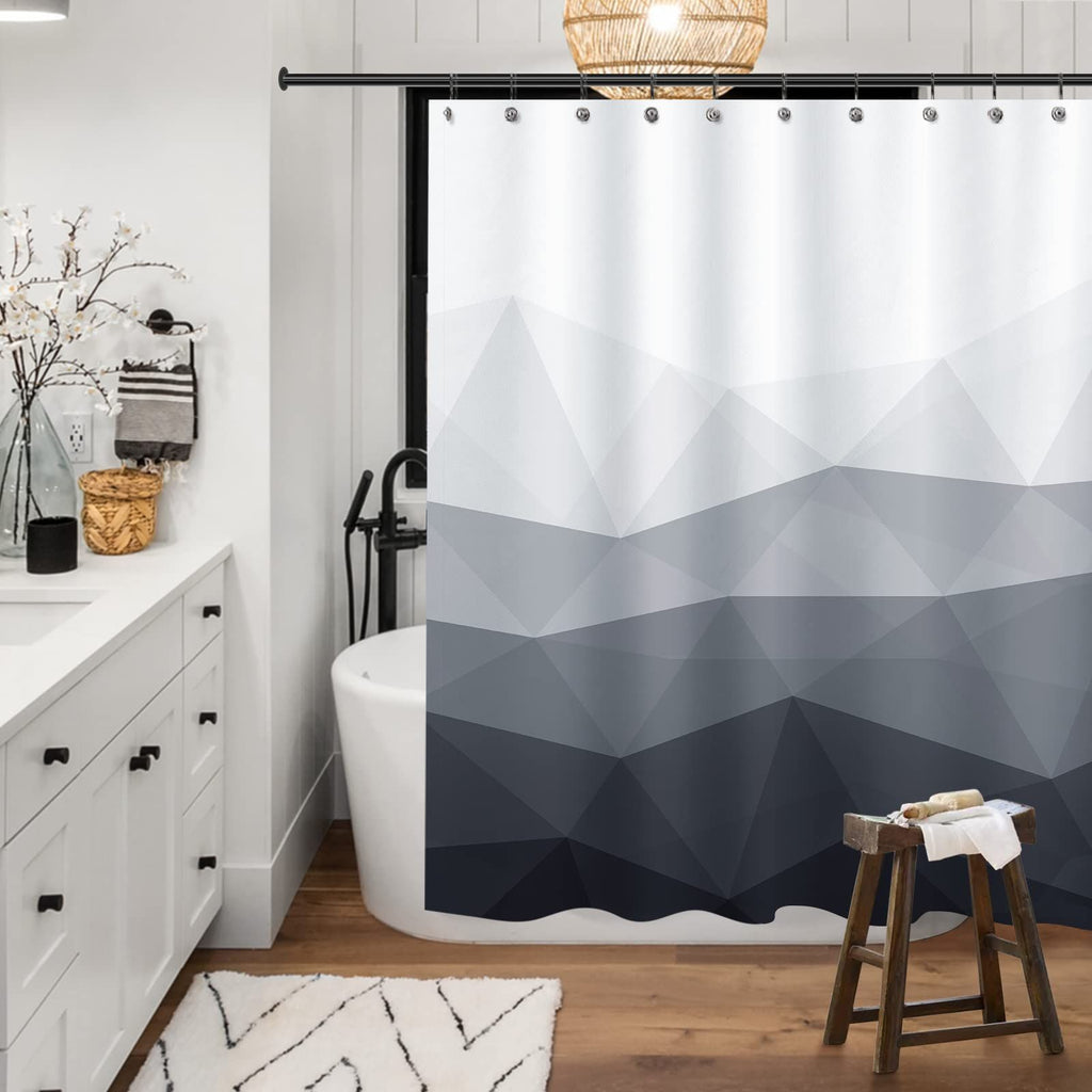 Sunlit Designer Shower Curtain, Popular Shower Curtain, Fabric Shower Curtains for Bathroom Decor, Contemporary Bathroom Curtains