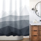 Sunlit Designer Shower Curtain, Popular Shower Curtain, Fabric Shower Curtains for Bathroom Decor, Contemporary Bathroom Curtains