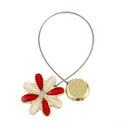 2 Pcs Curtain Tiebacks Flower Curtain Clips Decorative Drapery Holdbacks with Marble Pattern Storage Bag