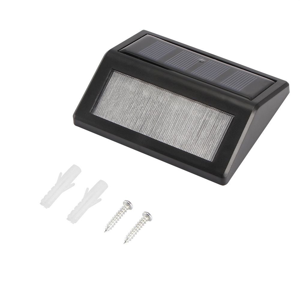 2pcs Solar Step Light Outdoor Solar Deck Light Outdoor Wall Light Solar Stair Light Outdoor Solar Light
