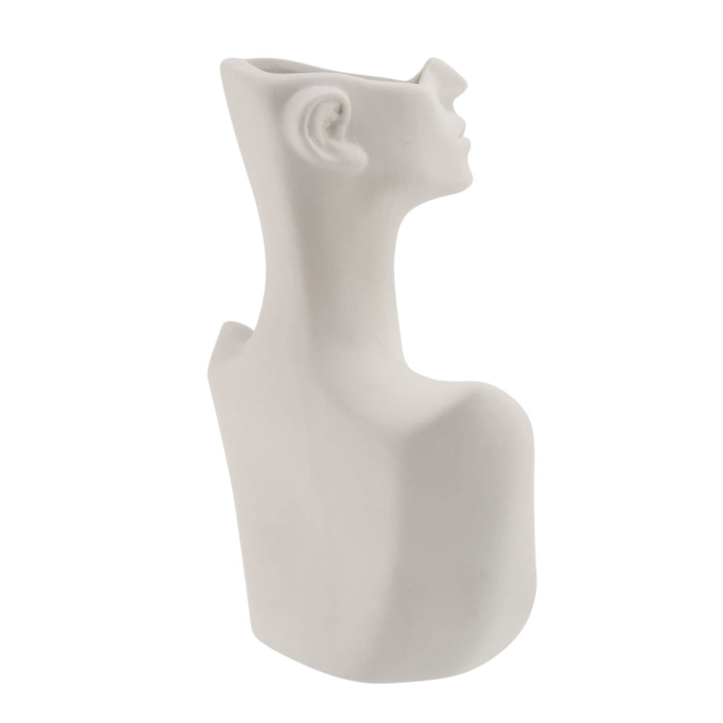 Human Head Face Flower Vases Portrait Vase Decorative Nordic Flower Pot Ornament Ceramics Statue Crafts Home