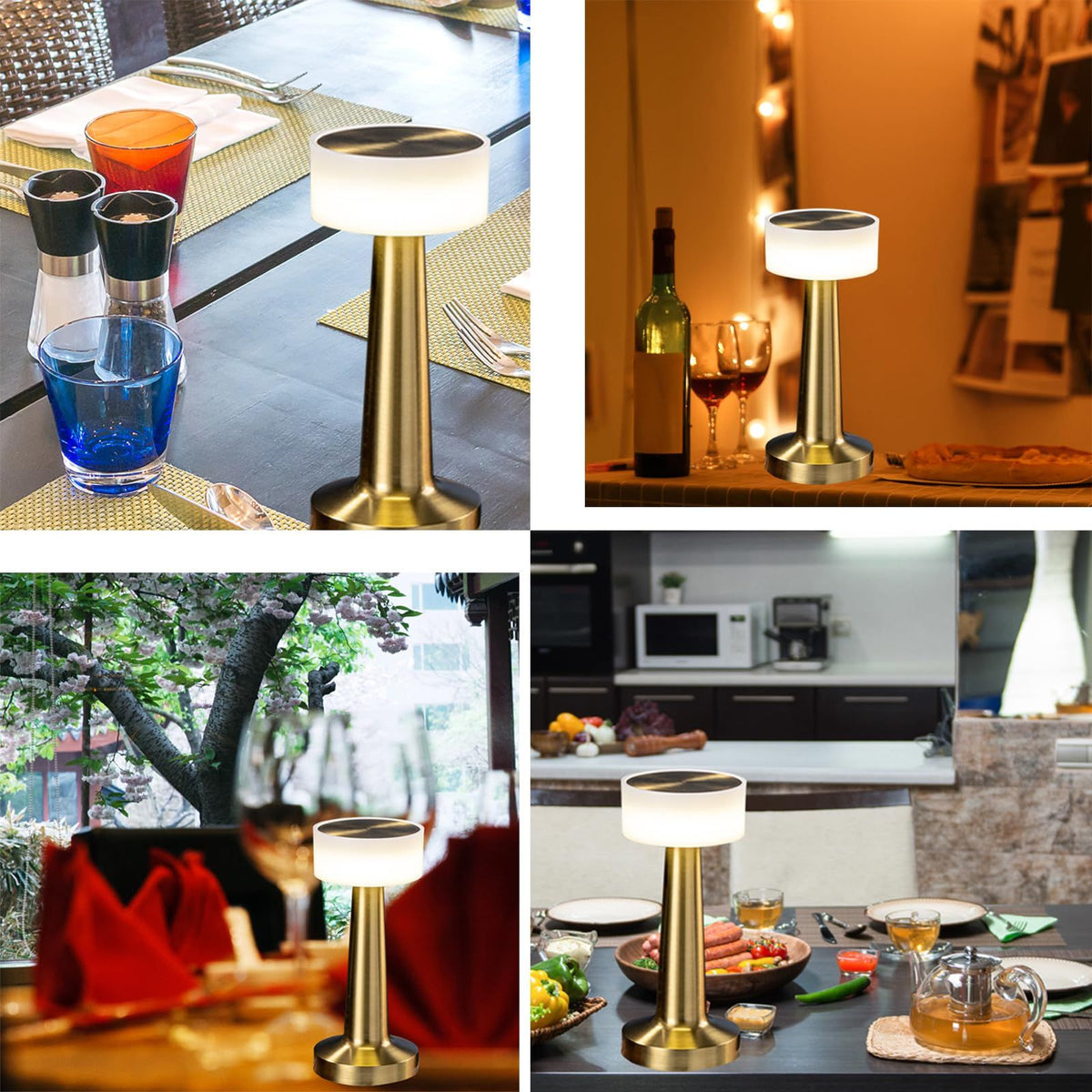 LED Table Lamp with Touch Sensor,3-Levels Brightness,Portable Rechargeable Cordless Desk Lamp,Suitable for Bedrooms