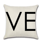 Valentines Day Pillow Covers 18x18 Set of 2 Valentines Day Decor for Home Black and White Love Pillows Decorative Throw