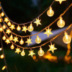 String Lights 20Ft 40 LED Fairy Lights Operated Waterproof Indoor Outdoor Christmas Lights for Bedroom Party Wedding Xmas