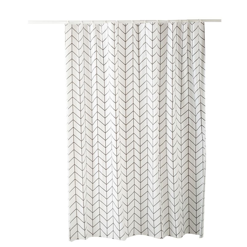 Herringbone Shower Curtain –Water Resistant, Wrinkle Resistant, Machine Washable, Polyester Shower Curtain-Dorm Room 180*180cm