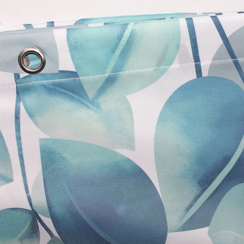 Shower Curtain for Bathroom Floral Watercolor Leaves on The Top Botanical Nature Fabric Bath Curtain Country Plant Cloth