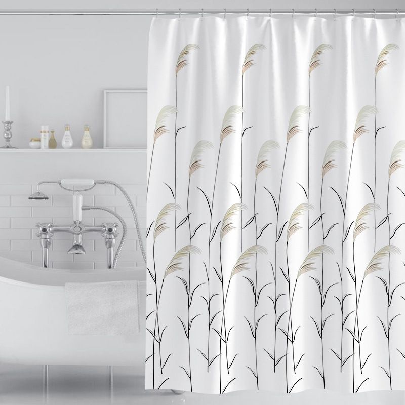 Shower Curtain Bathroom Bathroom Curtain Waterproof Fabric Partition Curtains (Color : D, Size : 80 * 180cm)
