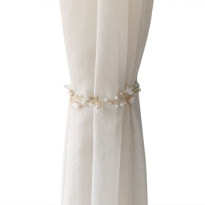 Floral Tie Backs for Curtains Drapes Window Flower Curtain Buckle Strap Fancy Cute Creative Elegant for Home Office Bedroom