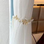 Floral Tie Backs for Curtains Drapes Window Flower Curtain Buckle Strap Fancy Cute Creative Elegant for Home Office Bedroom
