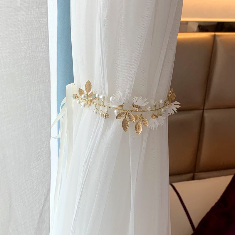 Floral Tie Backs for Curtains Drapes Window Flower Curtain Buckle Strap Fancy Cute Creative Elegant for Home Office Bedroom