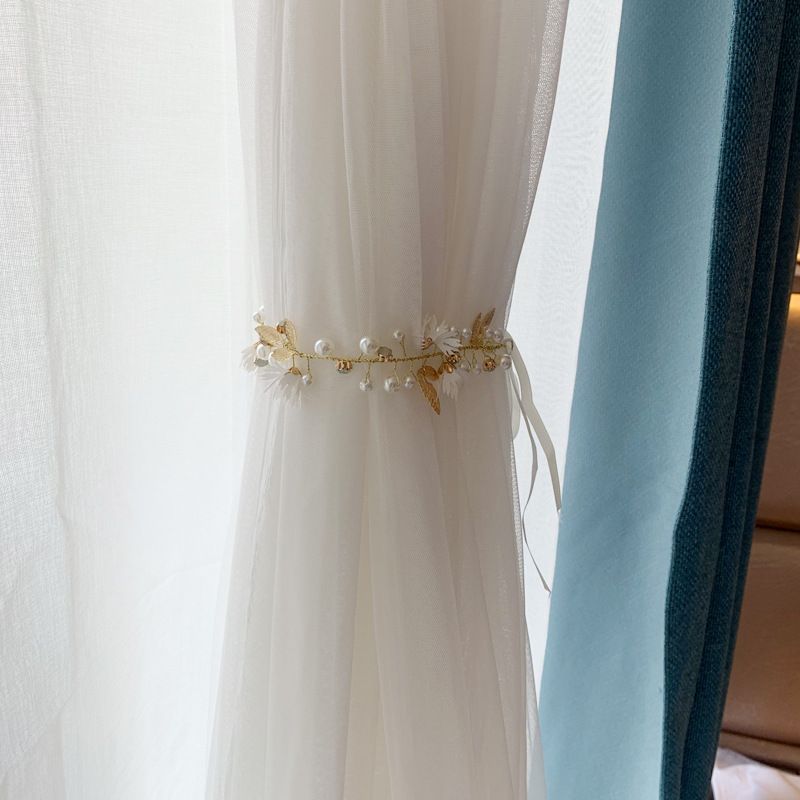 Floral Tie Backs for Curtains Drapes Window Flower Curtain Buckle Strap Fancy Cute Creative Elegant for Home Office Bedroom