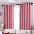 Blackout Curtains for Kids Bedroom, Thermal Insulated Grommet Star Cutout Window Curtain for Living Room, Baby Nursery Curtains