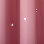 Blackout Curtains for Kids Bedroom, Thermal Insulated Grommet Star Cutout Window Curtain for Living Room, Baby Nursery Curtains