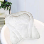 Bath Pillows for Tub,Bath Pillows for Tub Neck and Back Support,Bath Pillow for bathtub with Soft Mesh Fabric(White)