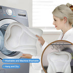 Bath Pillows for Tub,Bath Pillows for Tub Neck and Back Support,Bath Pillow for bathtub with Soft Mesh Fabric(White)