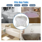 Bath Pillows for Tub,Bath Pillows for Tub Neck and Back Support,Bath Pillow for bathtub with Soft Mesh Fabric(White)