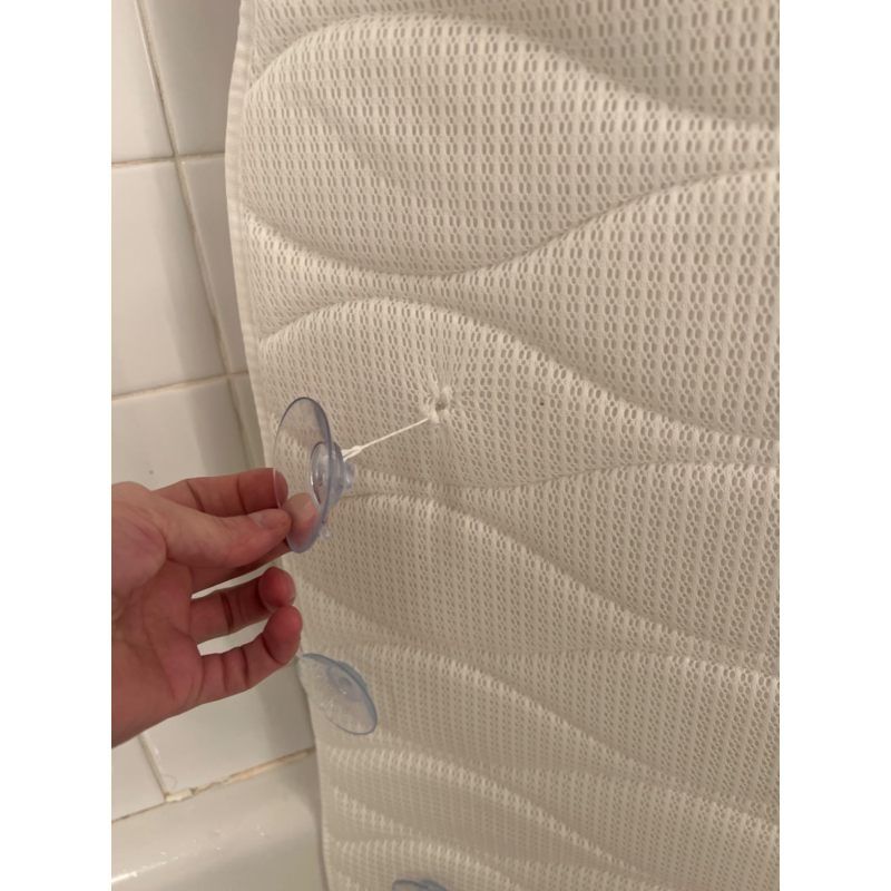 Full Body Bath Pillow, Bath Pillows for tub with Mesh Washing Suction Cups, Spa Bathtub Pillow for Head Neck Shoulder and Back