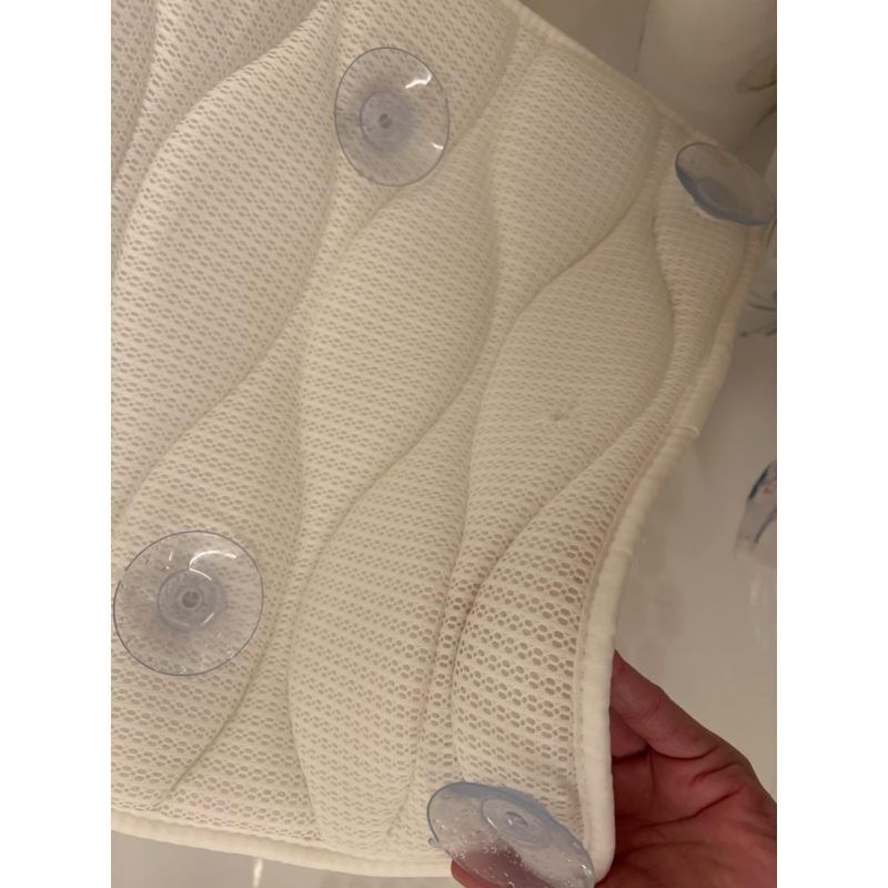 Full Body Bath Pillow, Bath Pillows for tub with Mesh Washing Suction Cups, Spa Bathtub Pillow for Head Neck Shoulder and Back