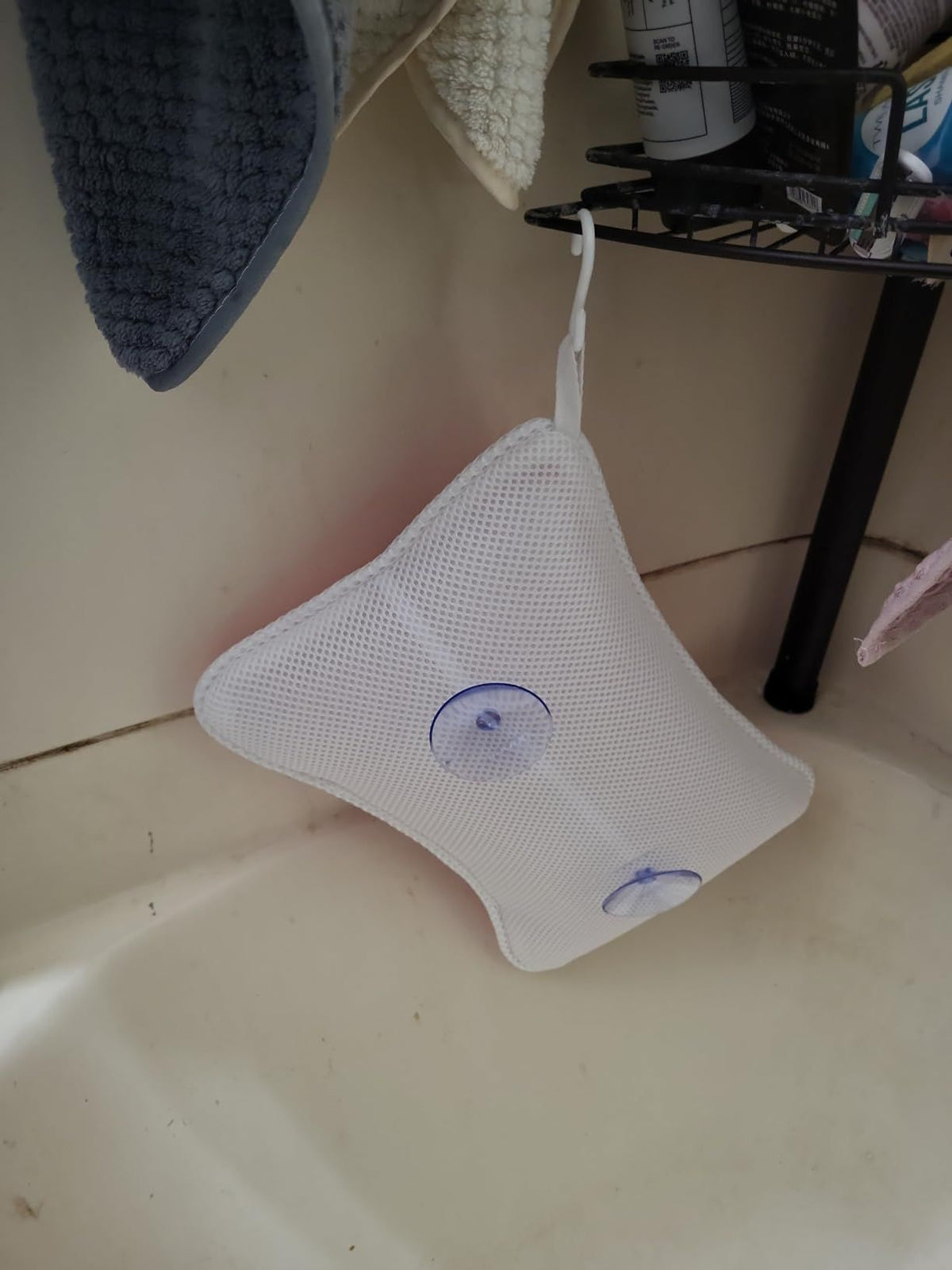 Bath Pillows for tub,Home Spa Pillows for Bathtub, Hot Tub,Head and Neck Support with 2 Strong Suction Cups,Off White
