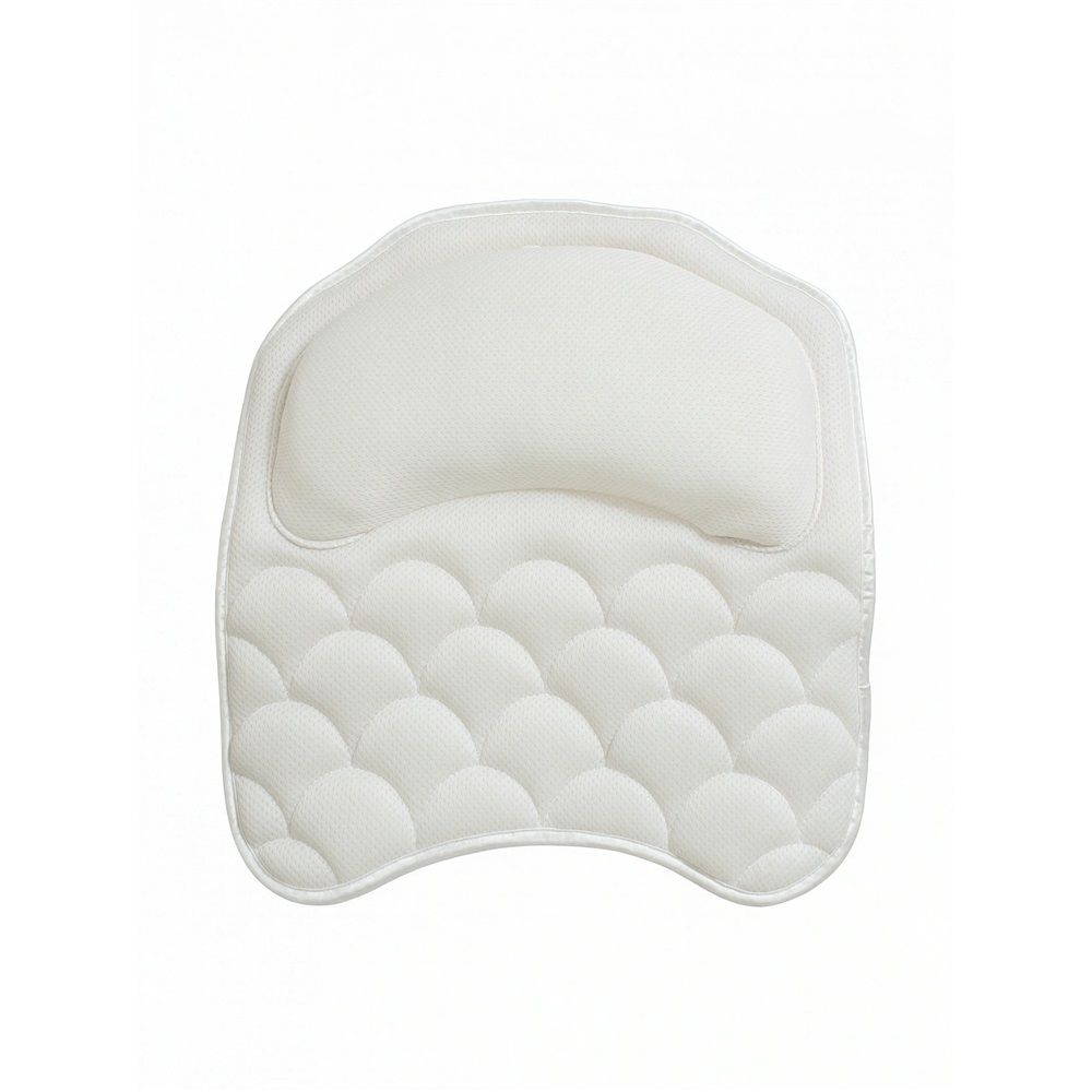 Bathtub Spa Pillow Bath Pillows for tub, with Non-Slip 6 Large Strong Suction Cups, Free Machine Washable Bag