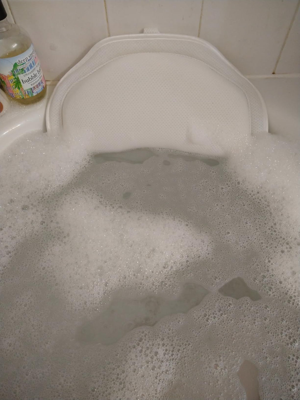 Bathtub Spa Pillow Bath Pillows for tub, with Non-Slip 6 Large Strong Suction Cups, Free Machine Washable Bag