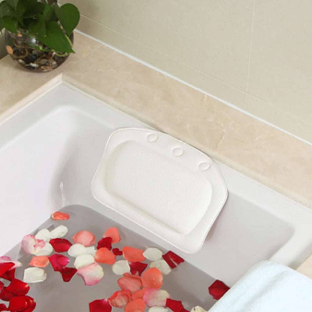Bath Pillow,Bathtub Spa Pillow with Suction Cups,Tub Pillow,Helps Support Head, Back, Shoulder and Neck