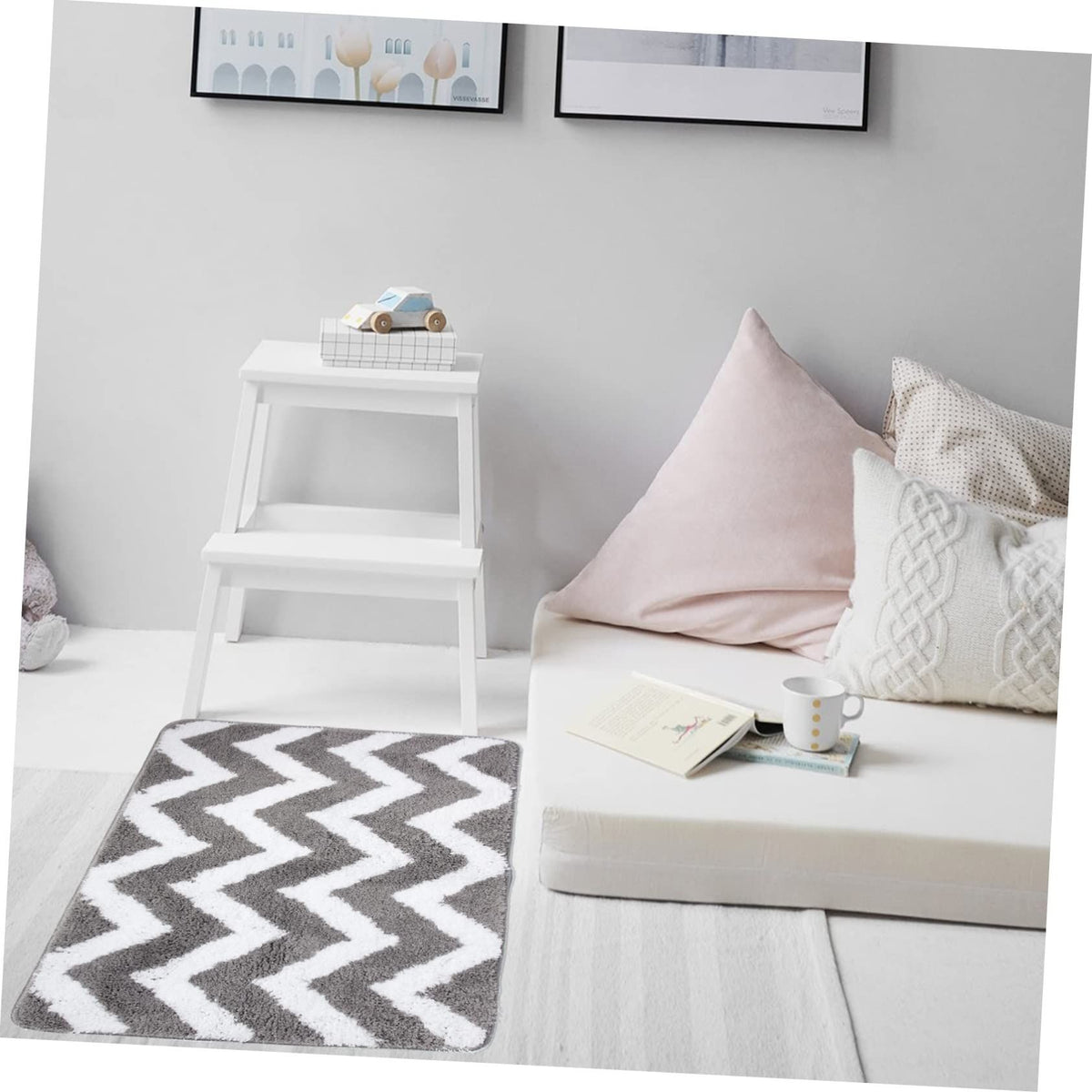 Front Back Door Mat Rubber Backing Non Slip Door Mats,40X60CM Low-Profile Absorbent Resist Dirt Entryway Doormat Inside Floor Mats