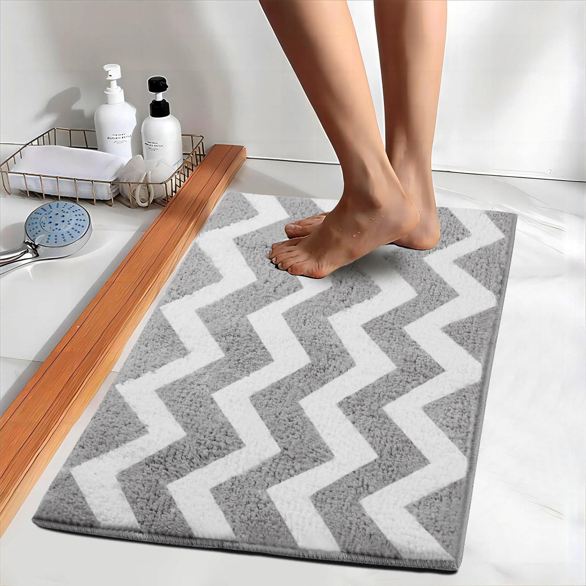 Front Back Door Mat Rubber Backing Non Slip Door Mats,40X60CM Low-Profile Absorbent Resist Dirt Entryway Doormat Inside Floor Mats
