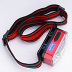 Headlamp with Red Light Option, Powered by Rechargeable LED Headlight with Motion Sensor for Outdoors, Camping, Running