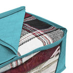 Under bed Clothing Storage Bags, Clothes Storage Bag Foldable, Fabric zip storage Box with lids, Waterproof Thick 3 Pack