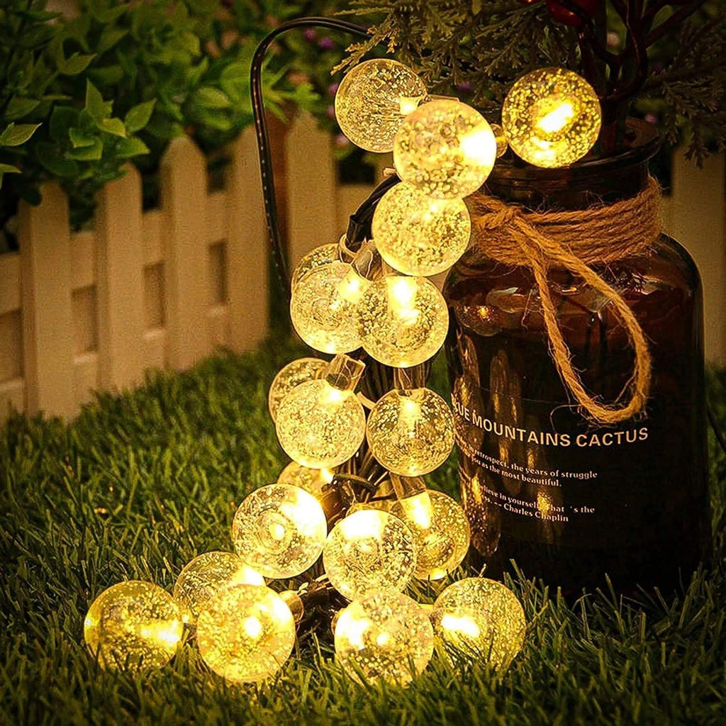 Solar String Lights, Outdoor String Light Lighting Modes Waterproof Solar Powered Patio Solar Light for Garden Yard Porch 30 LED