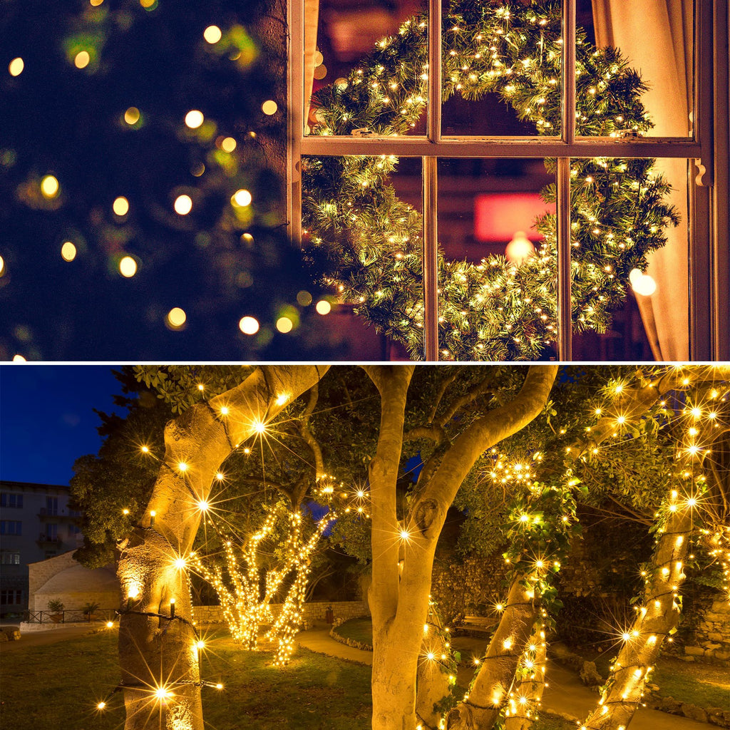 Solar String Lights for Outside,39Ft 100 LED Solar String Lights Outdoor with 8 Modes,Solar Lights for Outside Waterproof for Yard