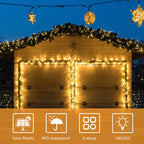 Solar String Lights for Outside,39Ft 100 LED Solar String Lights Outdoor with 8 Modes,Solar Lights for Outside Waterproof for Yard