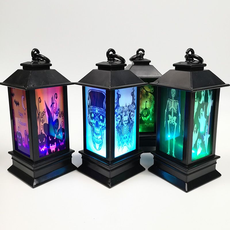 Halloween Decoration Night Lights Atmosphere Lights Good-Looking Indoor Outdoor Party Porch Decoration Lights Perfect Props （4pcs）
