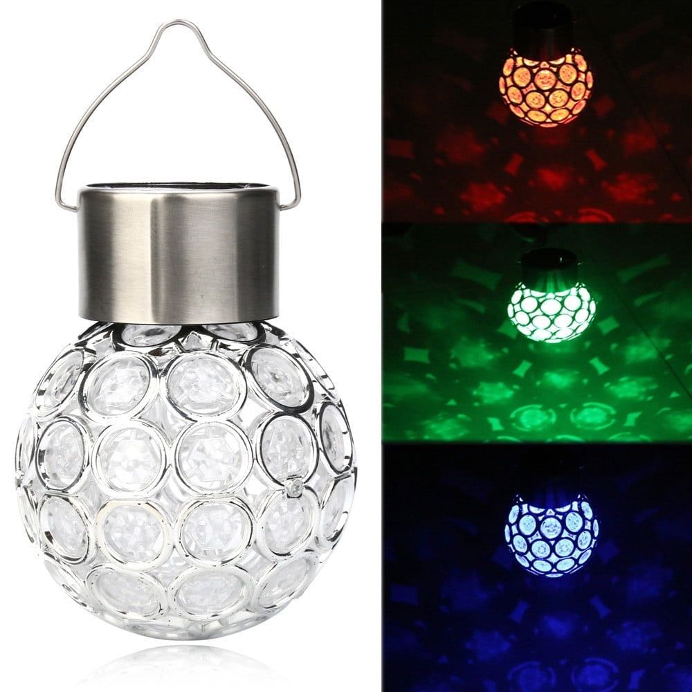 Solar-Powered Multicolor LED Hanging Light | Outdoor Garden & Camping Decor | Rotatable Design | 6-10H Runtime | Waterproof IP44 | No Wiring Needed | 1.2" Hook