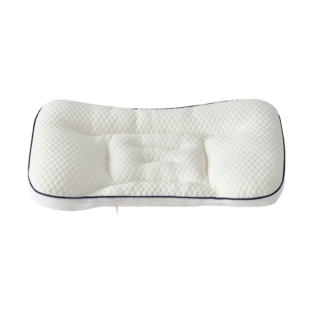 Ergonomic Neck Pillow for Kids | Soft Cozy Comfort Sleeping Pillow | Memory Foam Contour Pillow for Side, Back & Stomach Sleepers | 50x30cm White Rectangle Pillow