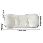 Ergonomic Neck Pillow for Kids | Soft Cozy Comfort Sleeping Pillow | Memory Foam Contour Pillow for Side, Back & Stomach Sleepers | 50x30cm White Rectangle Pillow