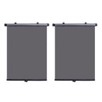 2-Pack Adjustable Black Car Sunshade Retractable Side Window Curtains for UV and Heat Reduction