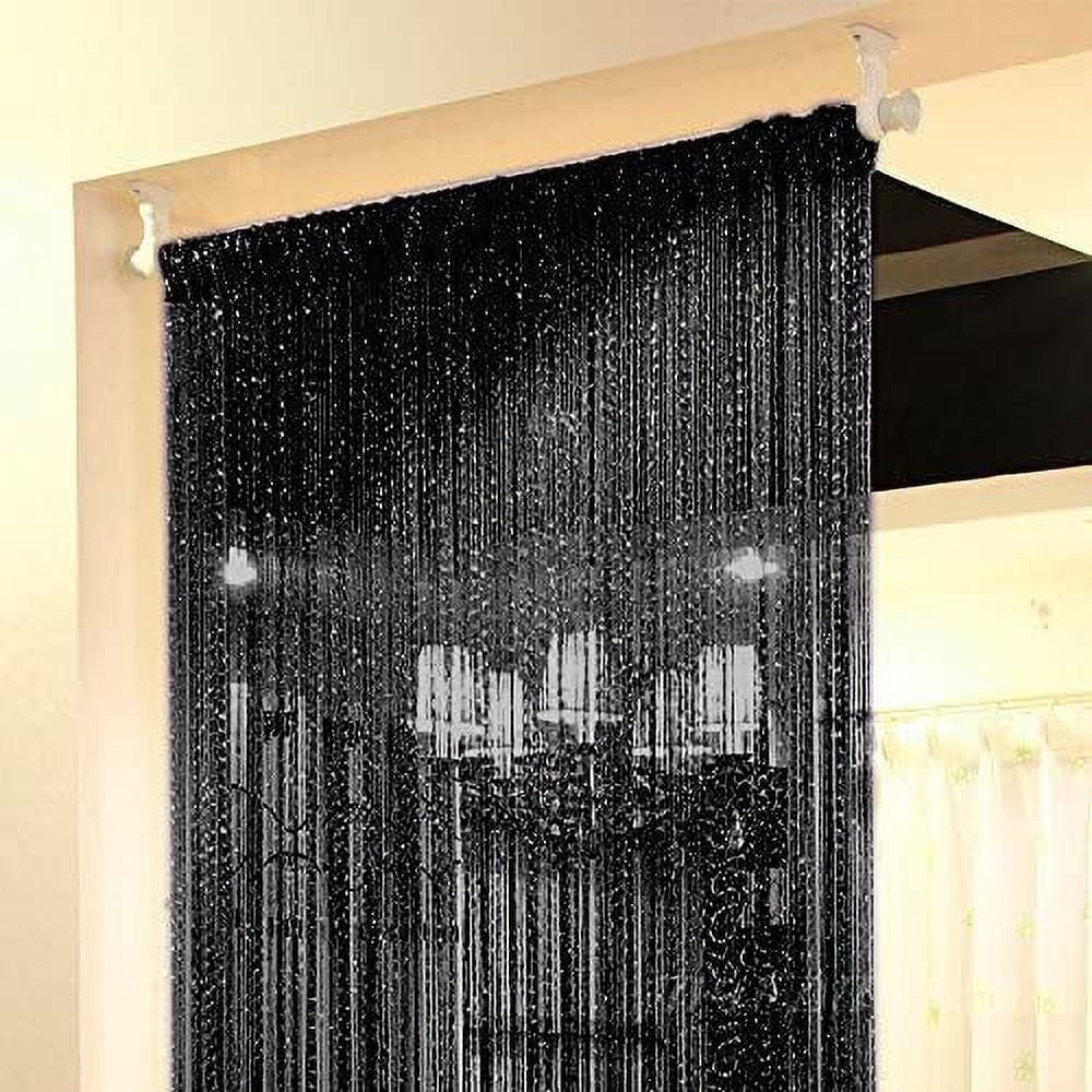 Home Decor Sequin Curtain for Doorway,Door String Curtains, 39x79 inch Hanging,Closet Bedroom Blind Living Room Divider,Window Wall Panel Fringe Backdrops Sheer no Beads Beaded Decorative Crystal