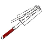 Outdoor Grill Basket with Non- Handle and Mesh for Grilling Sausages, Vegetables, and More
